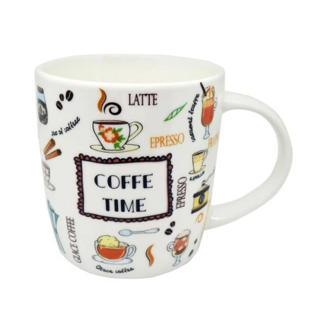 Кружка 360мл фарфор бочка Coffee 10 ТМ Rainbow WWCOF-10 (12)