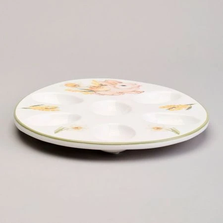 Блюдо на 6 яиц 26*20*2,5см керамика SUNDAY (24)