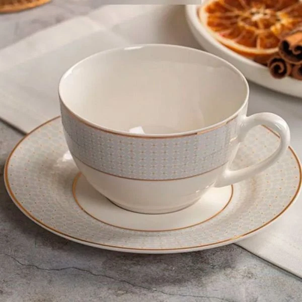 Чайный набор 2пр фарфор MOONLIGHT на 1 персону 220мл TDS655 (12)