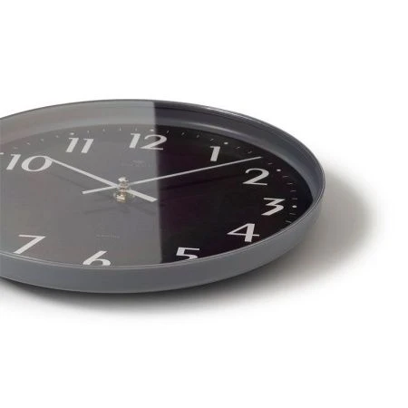 Часы настенные 25см пластик РУБИН Классика серый (10)