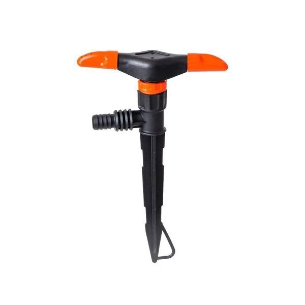 Разбрызгиватель 2-х рожковый для шланга пластик 1/2-3/4 ЖУК (130) ВЫВОД