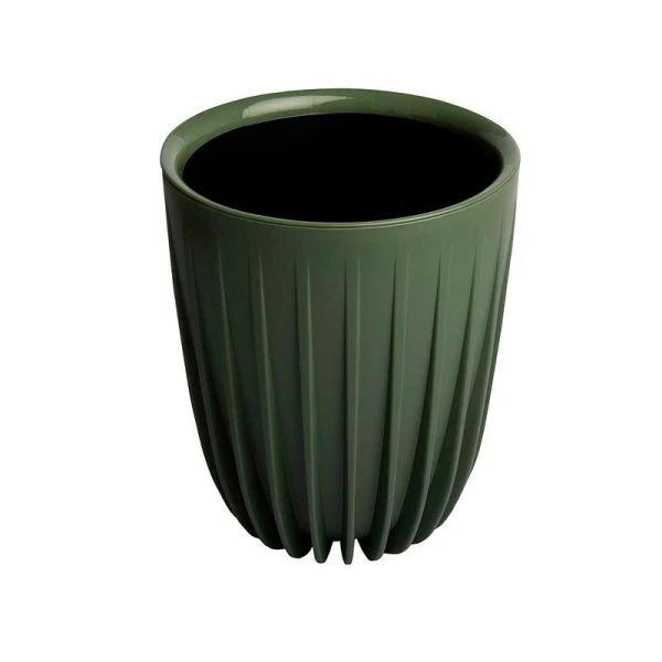 Горшок цветочный 4,5л 19*23см пластик СИГМА с вкладкой нефрит (4)