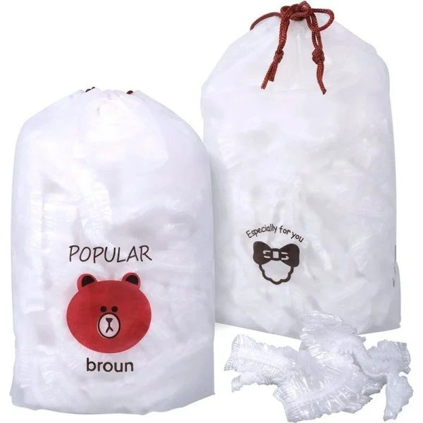 Крышка-чехол для пищевых продуктов набор 100шт 22*15см полиэтилен VL80-507 (12/144)