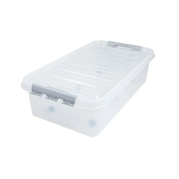 Контейнер для хранения 35л 720*390*190мм пластик на колесах подкроватный ПРОФИ КОМФОРТ (5)