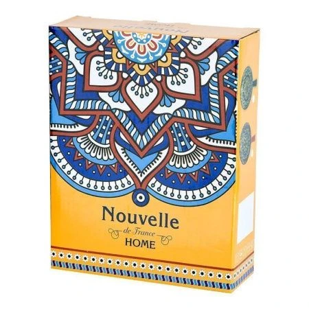 Кокотница с ручкой 20,3*15,3*5,5см фарфор Arabesque оранжевый подар.уп. (12)