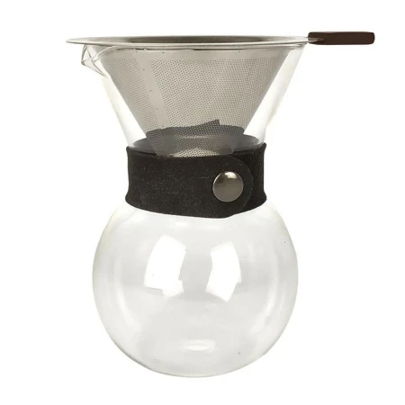 Кофеварка ручная капельная (кемекс) 9*13см стекло f-901a-black/JC-10872 (80)