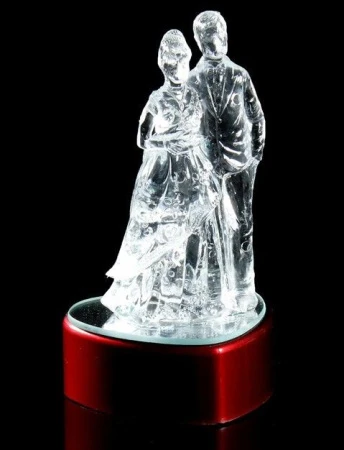 Сувенир световой стекло Невеста и жених 6,2х6х11,5см 897591