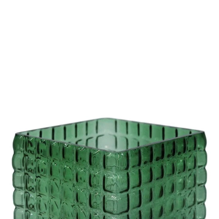 Ваза для цветов 24*13см стекло зеленая 1324/JC-15879 (12)