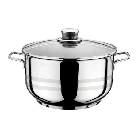 Кастрюля 3,9л нерж.сталь ВЕГА стекл.крышка 22см h11см арт.43020-22-0 (4)