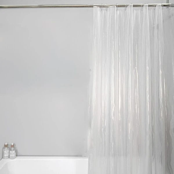 Штора для ванной 180*180 PEVA Кристалл Водопад прозрачная (16)