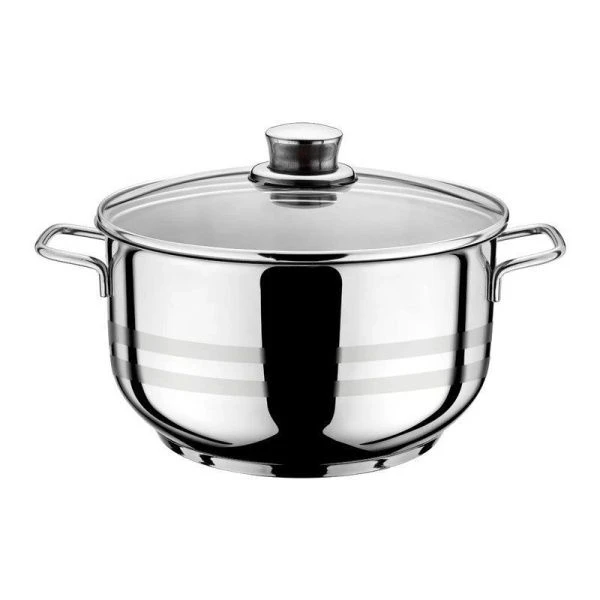 Кастрюля 3,9л нерж.сталь ВЕГА стекл.крышка 22см h11см арт.43020-22-0 (4)