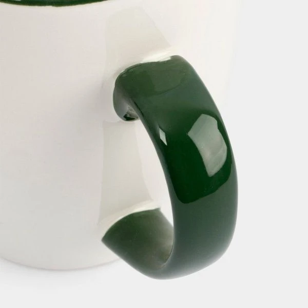 Кружка 330мл керамика зеленая Елка с подарками Festival ANLAF-FDH-0303-13