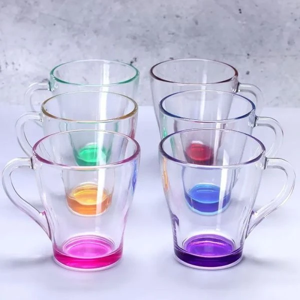 Кружка 250мл стекло Грация ЛАК МИКС NEW (20)