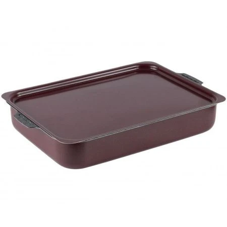 Противень 23*30*5,5см алюминий АП ХОЗЯЮШКА мет.крышка 2 ручки (10)