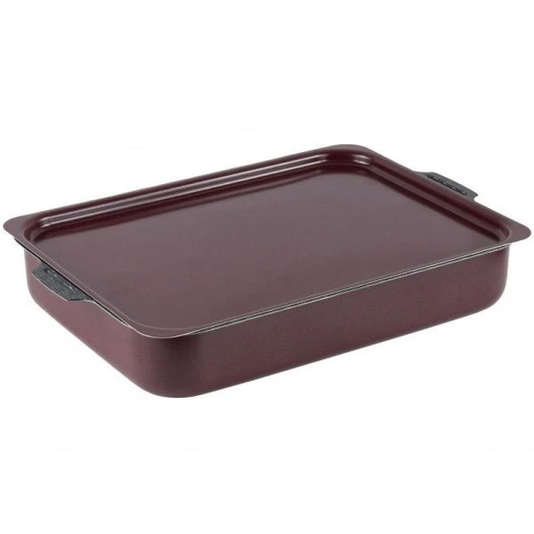 Противень 23*30*5,5см алюминий АП ХОЗЯЮШКА мет.крышка 2 ручки (10)