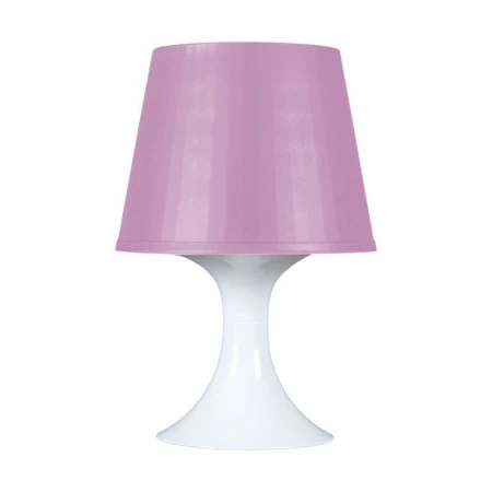 Лампа настольная с абажуром розовая 220V 15W E14 (9)