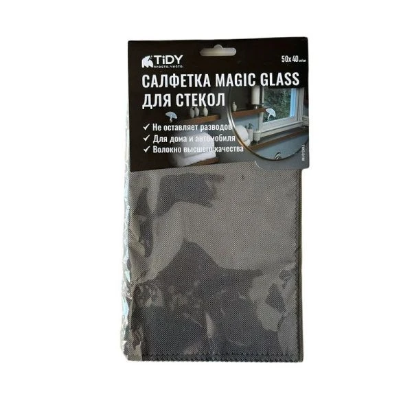 Салфетка для стекол 40*50см 1шт Tidy Magic Glass (5)