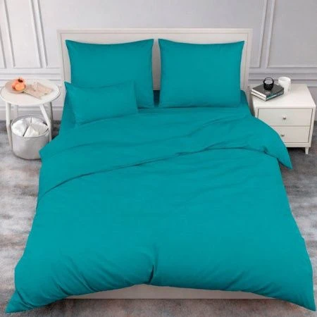 КПБ 2сп поплин 100%хлопок (пр. на резинке 160*200, под. 175*210, нав. 70*70*2) 661 Виридиан