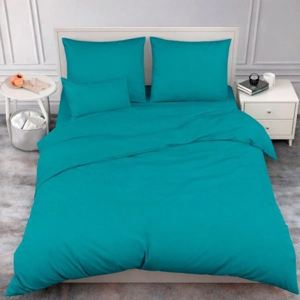 КПБ 2сп поплин 100%хлопок (пр. на резинке 160*200, под. 175*210, нав. 70*70*2) 661 Виридиан