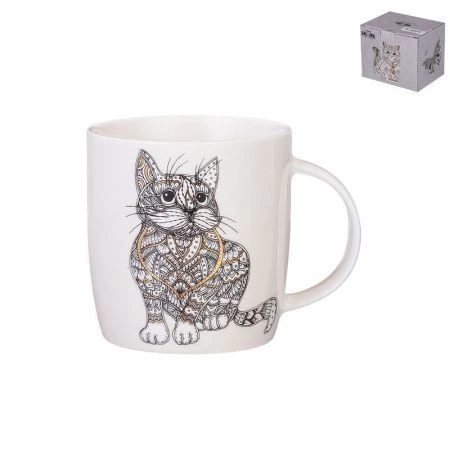 Кружка 350мл фарфор КОТ (12/36)