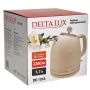 Чайник электрический 1,7л нерж.сталь 2200Вт DELTA LUX DE-1018 двойной корпус, белый (12)