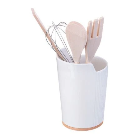 Набор кухонных принадлежностей 4пр дерево/металл Native на фарфор.подставке (16)