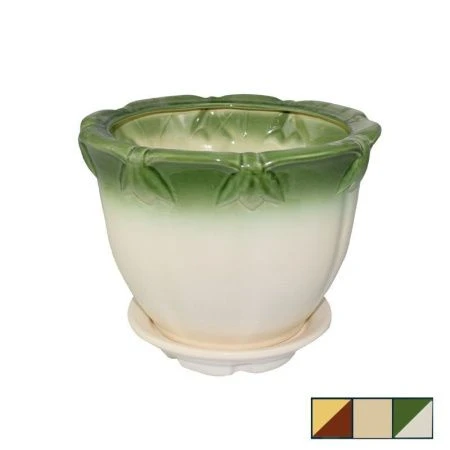 Горшок цветочный 2,7л  h16см керамика АМЕТИСТ №2 (1сорт) цвета в ассортименте