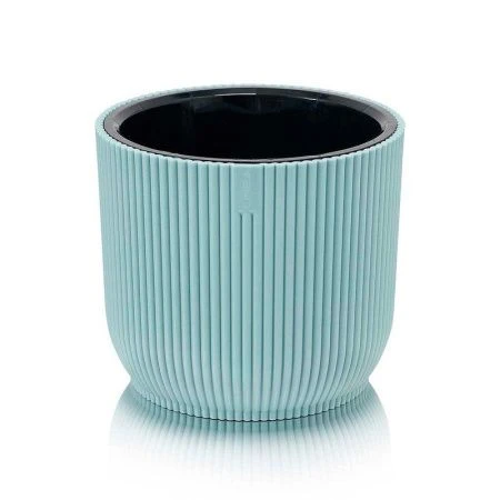 Кашпо 2,3л пластик Linea серо-голубой (24)