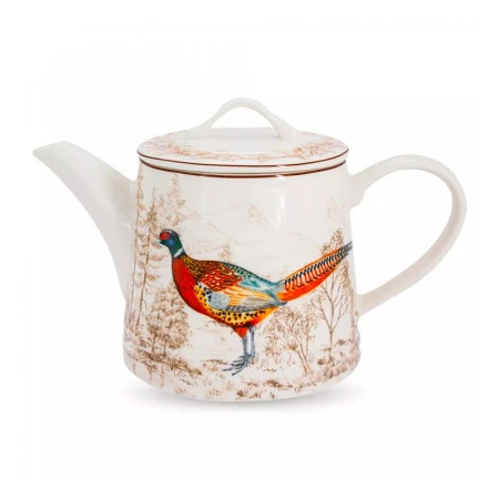 Чайник заварочный 1500мл керамика ОХОТА белая подар.уп. IM1531-A-A3461 (6)