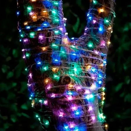 Гирлянда светодиодная на солнечной батарее пластик  САД 100LED медь 11,9м (12)
