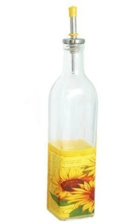 яяяБутылка для масла 0,5л Подсолнух код 701 (48)