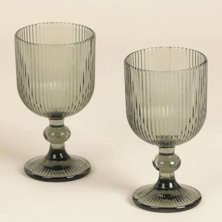 Бокалы для вина набор 2шт 250мл стекло МОДЕРН зеленый 14,5*8см