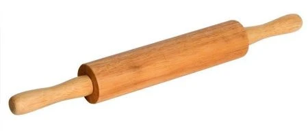 Скалка 40*4,3см (сосна) Bosco двуручная (48)