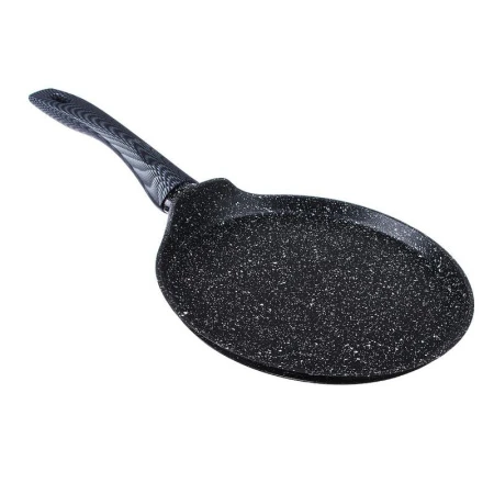 Сковорода блинная 24см алюминий Марсель литая без крышки АП мрамор (6)