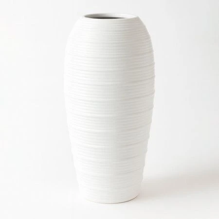 Ваза для цветов 20см керамика белая JC-16115 (36)