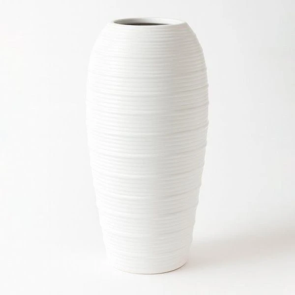 Ваза для цветов 20см керамика белая JC-16115 (36)
