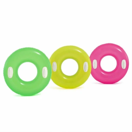 Круг для плавания ПВХ Глянцевый с ручками 76см, до 40кг, от 8 лет, 3 цвета (24)