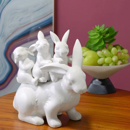 Фигурка Кролики керамика 28*28*15см RB3-0C20K014RA (6)