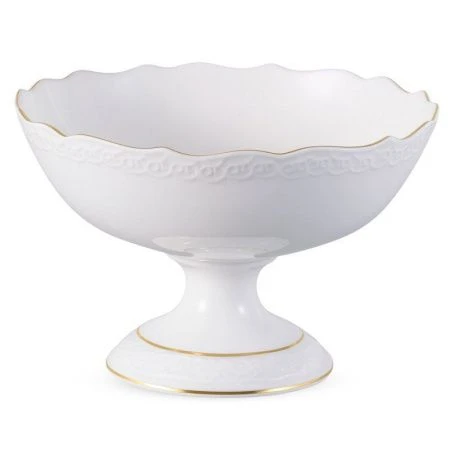 Ваза для фруктов 20см фарфор КРУЖЕВО ПС0009-14 (6)