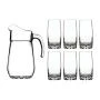 Набор питьевой 7пр стекло СИЛЬВАНА (кувшин 1,35л, стаканы 390мл 6шт) (4)