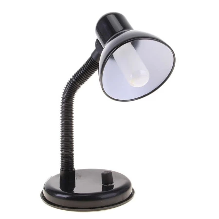 Лампа настольная со светорегулятором металл/пластик черная Е27 220V 203А