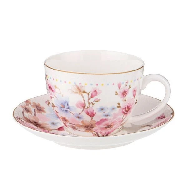 Чайный набор 2пр фарфор ОНФЛЕР на 1 песону 230мл (24)