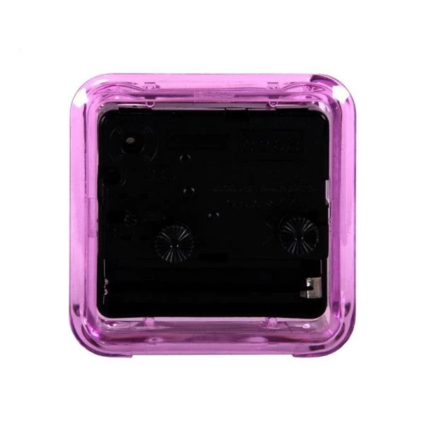 Будильник 7*7см кварц РУБИН Классика розовый (40)