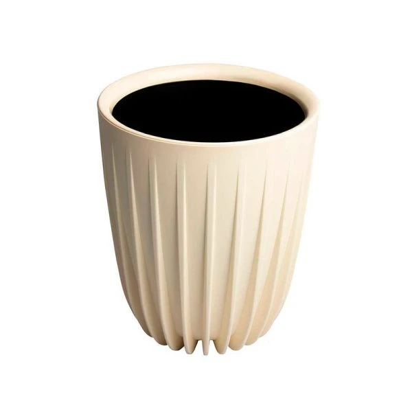 Горшок цветочный 3,3л 17*20,5см пластик СИГМА с вкладкой ваниль (9)