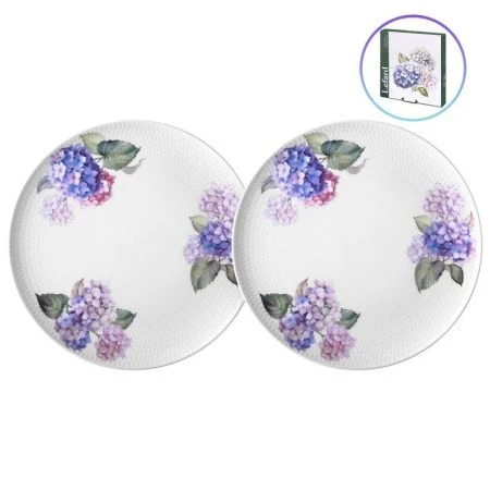 Тарелки мелкие набор 2шт 25,5см фарфор HORTENSIA обеденные (12)