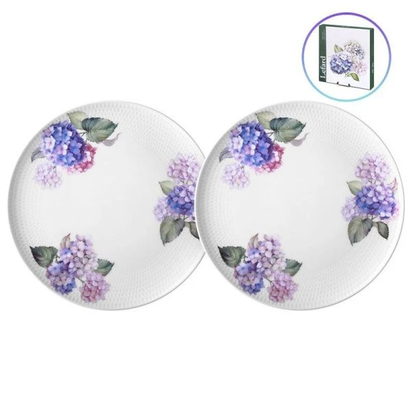 Тарелки мелкие набор 2шт 25,5см фарфор HORTENSIA обеденные (12)