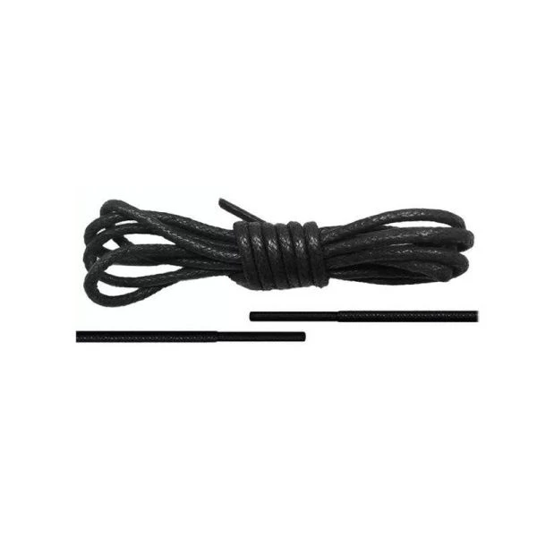 Шнурки вощеные круглые 70см d2мм (пара) черные (250)
