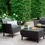 Набор мебели пластик Salemo balcony set (2 кресла, стол) графит (1)