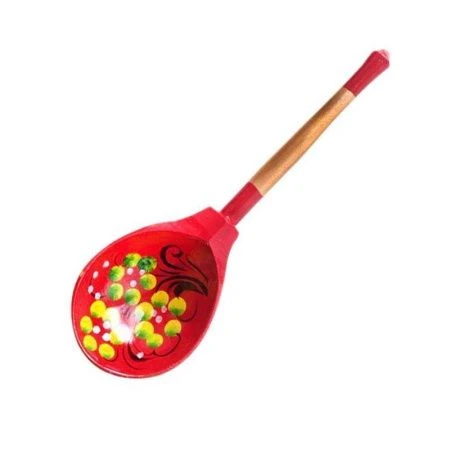 Ложка 19*6см дерево роспись Краснушка (1)