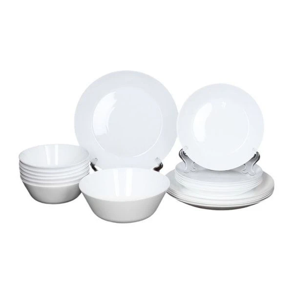 Столовый набор 19пр стеклокерамика белая 19PCS-9575675 (2)